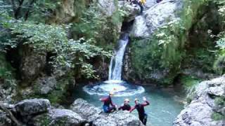 Canyoning Bovec Slovenia [upl. by Nyar]