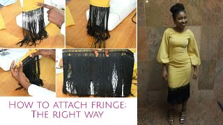 HOW TO ATTACH FRINGE THE RIGHT WAY [upl. by Bobby]