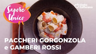 PACCHERI GORGONZOLA e TARTARE di GAMBERI ROSSI🦐💚 [upl. by Elraet342]