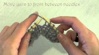 Knitting How to Rib Continental Style [upl. by Nnylhsa]