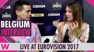 Blanche Belgium interview  Eurovision 2017  wiwibloggs [upl. by Nitsug120]