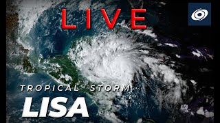 Lisa expected to become a hurricane  Force Thirteen Live Update [upl. by Nawd]