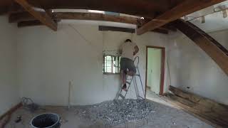 Timelapse dune pose dipn dans un mur porteur [upl. by Stearne]