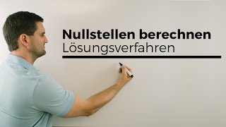 Nullstellen berechnen Lösungsverfahren Übersicht  Mathe by Daniel Jung [upl. by Coppins310]