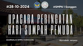 UPACARA PERINGATAN HARI SUMPAH PEMUDA  SMPN 1 SONGGON [upl. by Kristin997]