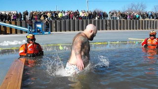 Shanty Days 2017 Polar Bear Dip in Caseville Michigan [upl. by Nivonod704]