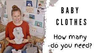 How many BABY CLOTHES do you need Newborn wardrobe essentials [upl. by Mlawsky167]