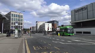 Sheffield city centre Eyre StArundel gate bus gate no does nothing but made permanent [upl. by Jeffries]