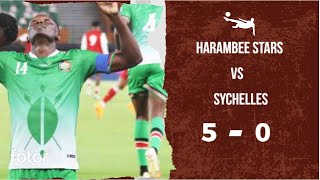 Harambee Stars vs Seychelles  Kenya wins 50 \\ Olunga brace [upl. by Aim459]