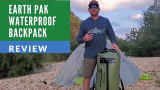 Earth Pak Waterproof Backpack for camping canoeing and outdoor activities [upl. by Atiuqahs101]