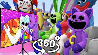 Pomni and CatNap React to The Amazing Digital Circus in Candy Land  VR 360° Video [upl. by Batory507]