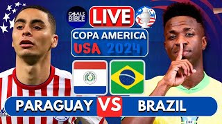 🔴PARAGUAY vs BRAZIL LIVE  COPA AMERICA 2024  Full Match LIVE Today [upl. by Aneliram584]