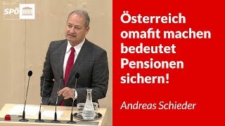 Österreich omafit machen bedeutet Pensionen sichern  Andreas Schieder [upl. by Agate181]