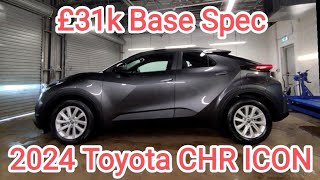 All New 2024 Toyota CHR ICON £31k Base Spec HEV Hybrid Walkround Also Silver Design amp Ash Grey GR [upl. by Yer]