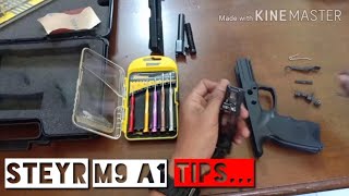 Steyr M9 A1 DisassemblyCleaning Tips Bongkar Pasang [upl. by Bonn]