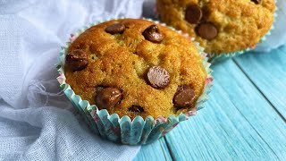 The Best Moist Banana amp Chocolate Chip Muffins Recipe bananamuffins muffins [upl. by Moseley]