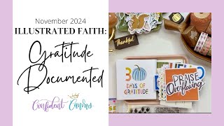 Gratitude Documented  Illustrated Faith November Kit 2024 [upl. by Kliman]