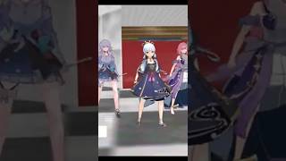 Ayaka  Amber  7 de Março  Kiana e Elysia MMDgenshinimpact honkaistarrail honkai [upl. by Anilah]