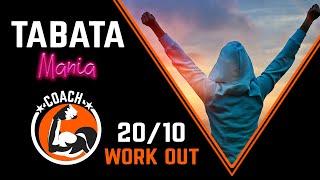 TABATA song with COACH  Workout music Voice Guided [upl. by Atiniuq]