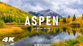 Aspen Colorado 4K  Stunning Fall Foliage Golden Aspens and Majestic Mountain Views [upl. by Wilie]