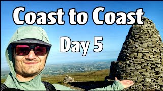 Wainwrights Coast to Coast walk  Day 5  Nine Standards amp Swaledale Hiking and Wild Camping [upl. by Vanni]