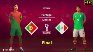 FIFA 23  PORTUGAL vs MEXICO  RONALDO vs JIMENEZ  FIFA WORLD CUP FINAL  4K [upl. by Imak]