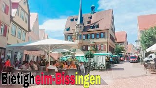 BietigheimBissingen City Germany 🇩🇪 Walking tour 4k video [upl. by Hctim754]