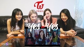 MV REACTION YES OR YES  TWICE  P4pero Dance [upl. by Castle]