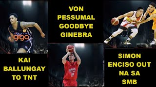 GINEBRA TRADES PESSUMAL TO TERRAFIRMA  SMB SENDS SIMON ENCISO TO NORTHPORT KAI BALUNGGAY TO TNT [upl. by Ayenet]