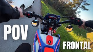 HO FATTO UN FRONTALE😳 POV BETA 125R RAW SOUND [upl. by Gnuh]