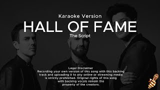 The Script  Hall Of Fame Karaoke Version [upl. by Rivard]