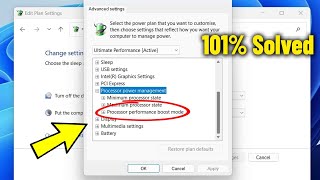 Fix Processor performance boost Mode is Missing in Windows 11  10  How To Enable This Option ✅ [upl. by Landri35]