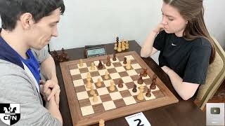 CM A Krylov 2225 vs WFM Fatality 1923 Chess Fight Night CFN Blitz [upl. by Asilegna]