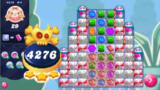 Candy Crush Saga level 4276 NO BOOSTERS  Nightmarishly Hard Level  3 Stars 🌟🌟🌟 [upl. by Konopka]