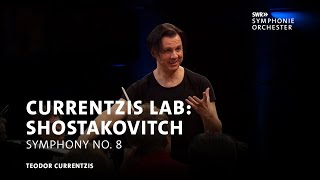 LAB Teodor Currentzis rehearses Shostakovitchs 8th  SWR Symphonieorchester [upl. by Einiffit]