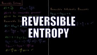 Chemical Thermodynamics 49  Reversible Entropy [upl. by Honorine]