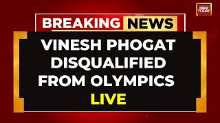 Paris Olympics Vinesh Phogat Disqualified Found Overweight Ahead Of Wrestling Final [upl. by Leila]