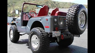 1971 Jeep CJ5 test drive at Laguna Classic Cars [upl. by Suiremed]