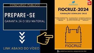 Apostila FIOCRUZ Analista de Gestão Saúde Pública 2024 [upl. by Odrareve]