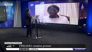 Mozambique Elections  FRELIMO retains power  High Commissioner Maria Manuela Lucas [upl. by Ytisahc]