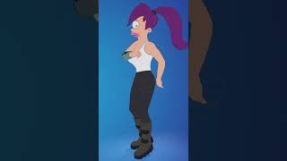 Turanga Leela Dancing To Scenario  Fortnite [upl. by Hairabez519]