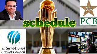 Champion trophy Pakistan 2025 schedule [upl. by Seyler]