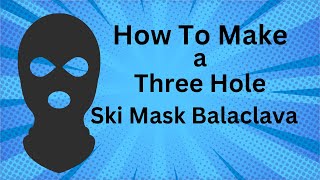 MAKING A 3 HOLE SKI MASK BALACLAVA ON A KNITTING MACHINE [upl. by Hulburt402]