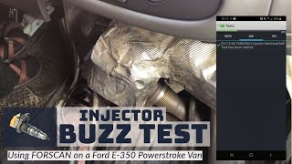 How to Buzz Test 73 Powerstroke Fuel Injectors using FORSCAN [upl. by Elianora206]