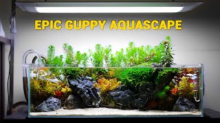 Epic Guppy Aquarium Turorial [upl. by Annayar]