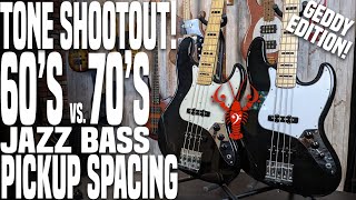 Jazz Basses  60s vs 70s Pickup Spacing Geddy Lee Edition  LowEndLobster Fresh Look [upl. by Burnsed]