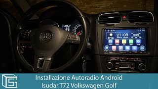 Installazione Autoradio Android Isudar T72 Volkswagen Golf [upl. by Trix]