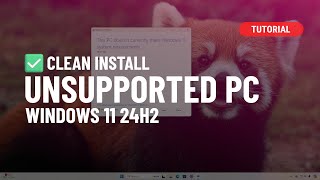 Windows 11 24H2 Unsupported Hardware Install Process Official [upl. by Ailuy]