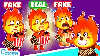 Bearee Tales 🐾 Copy Mom vs Real Mom 🔥 Where Is My Fire Mommy  Elemental Family Cartoon for Kids [upl. by Nannette]