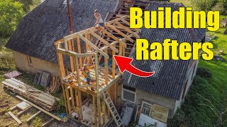 Building the Roof Framing for the House Extension [upl. by Rehpinej]